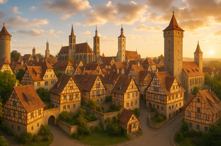 Mittelalter Stadt Deutschlandnull