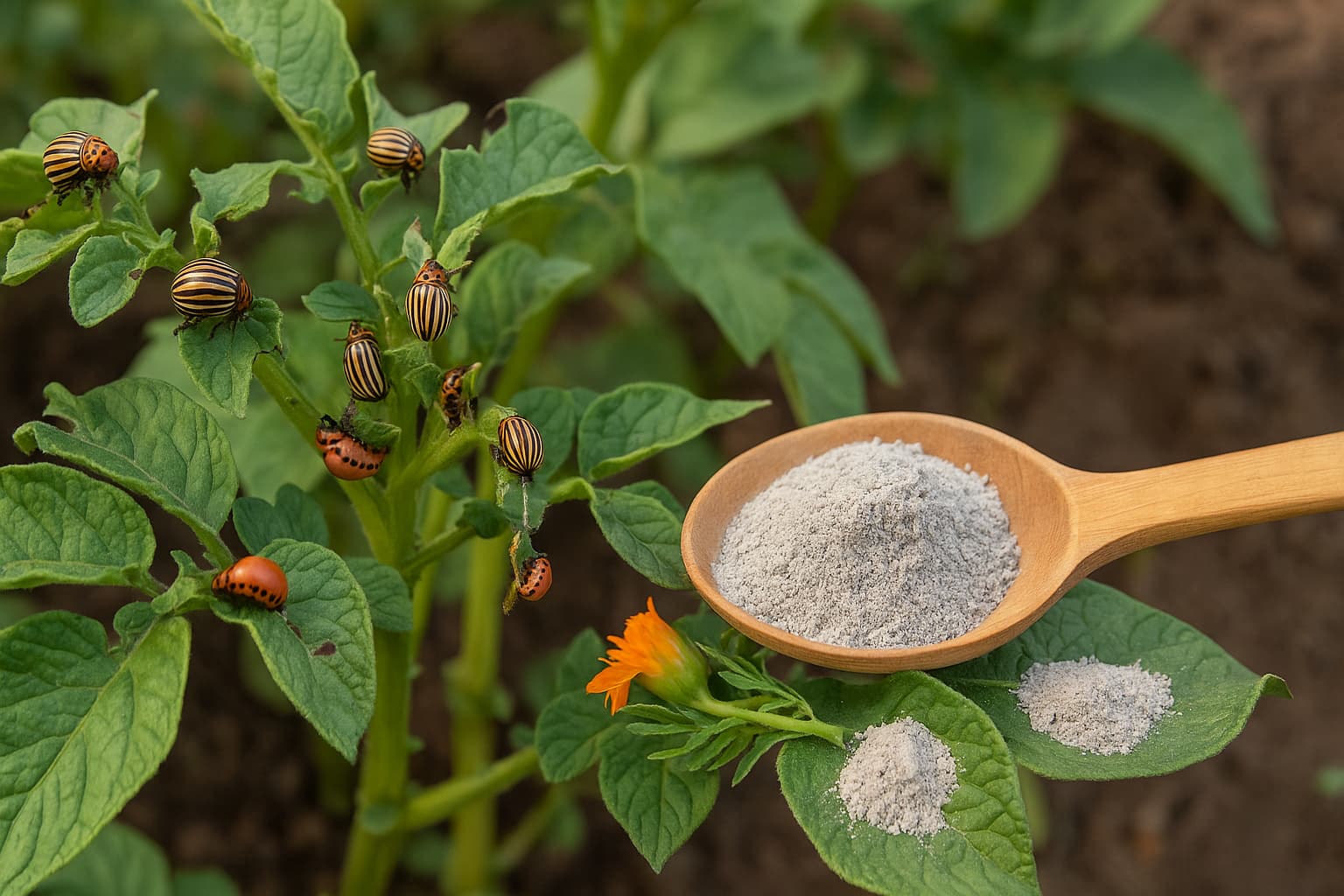 Wie man Kartoffeln ohne Chemie gegen den Kartoffelkäfer behandelt