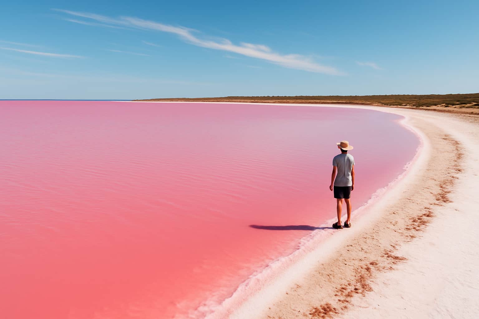 Rosa Seen der Welt: Warum das Wasser seine Farbe ändert – und ob man darin baden darf