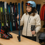 Was beinhaltet ein Basispaket für Skiausrüstung?