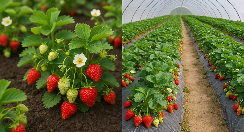 Geheimnisse des Anbaus von Erdbeeren im Freiland und im Gewächshaus